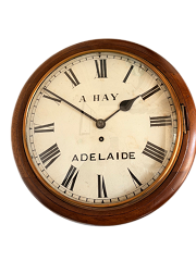 English fusee 12'' dial clock