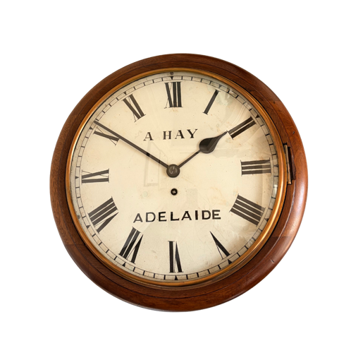 English fusee 12'' dial clock