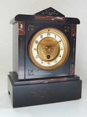 French Black Marble Clock