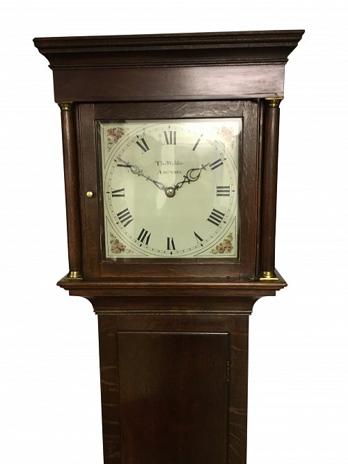 30 hour oak longcase clock Walder Arundel