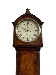 8-day mahogany longcase clock