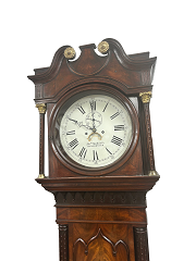 8 day mahogany longcase clock - Manchester