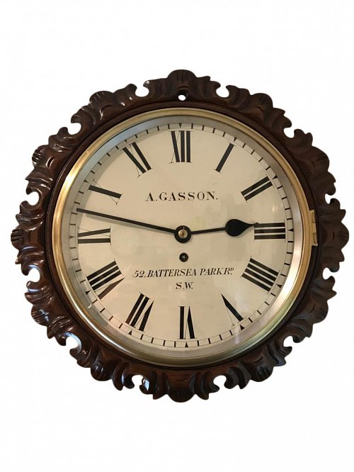 English 12'' fusee dial clock